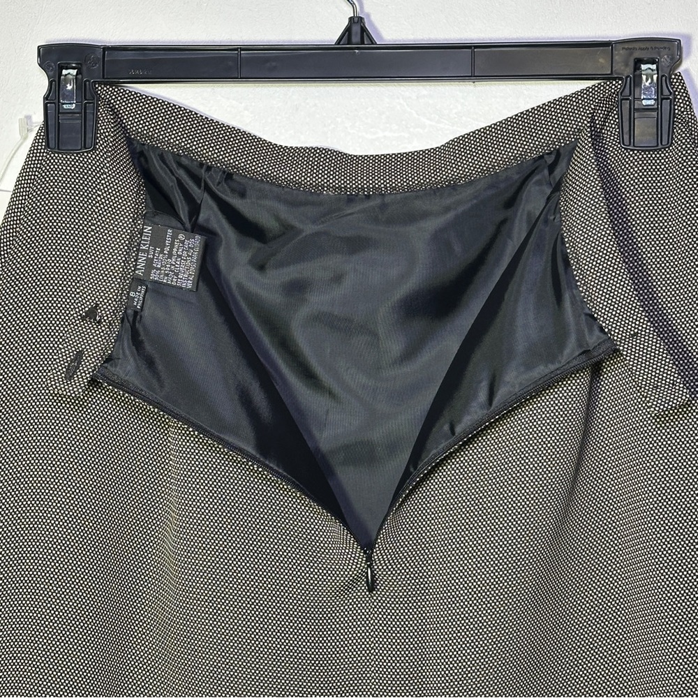 Anne Klein Career Charcoal Pencil Skirt Size 8 Classic Timeless Office - Picture 3 of 6